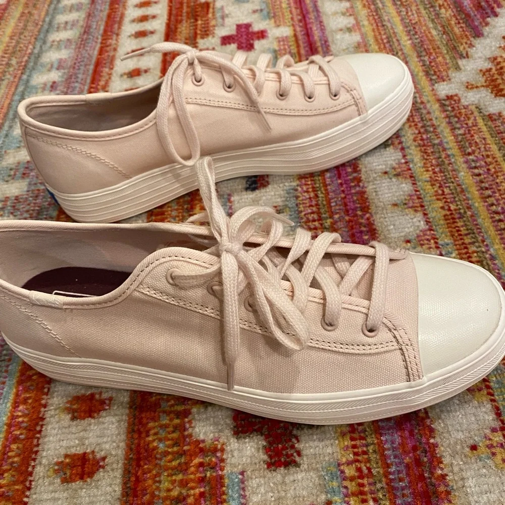 Keds Platform Triple Kick Colorblock Light Pink Sneaker - Picture 4 of 7